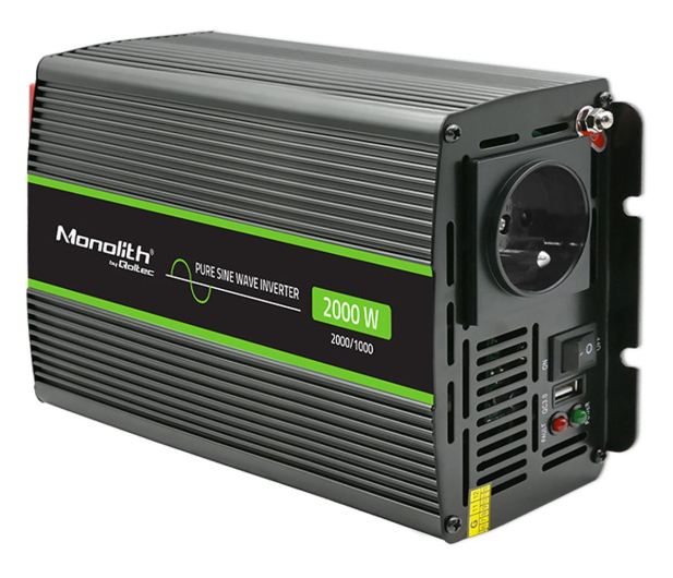 Qoltec Przetwornica napięć 1000W/2000W 24V na 230V - 1144911 - zdjęcie